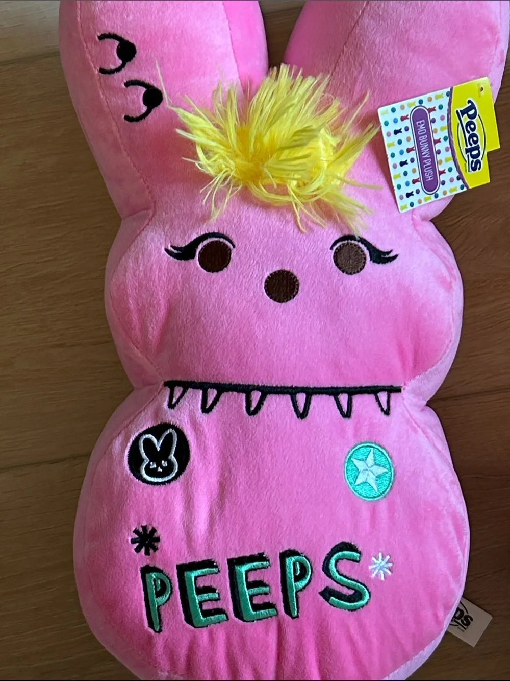 2 NWT 14” Peeps Plush Bunny Pair - Pink Emo & Yellow